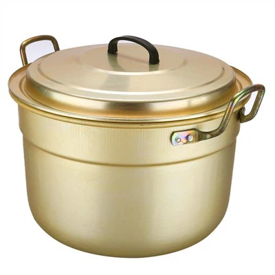 Gwo Kapasite Aliminyòm Soup Pot