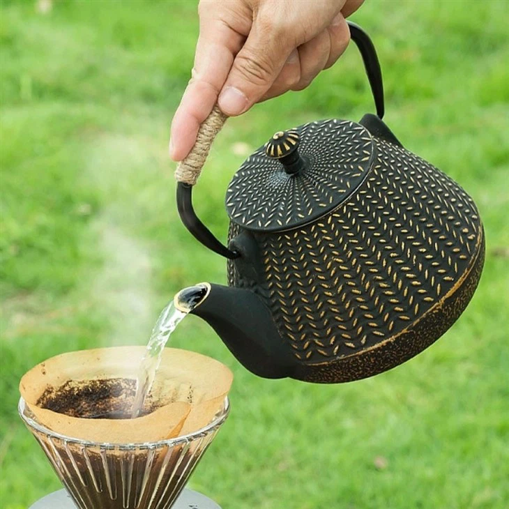 Oriental Cast Iron Teapot